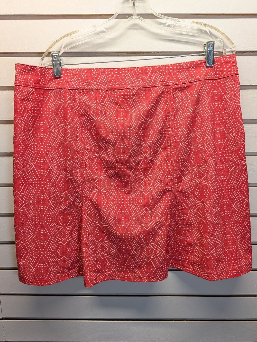Ripskirt Hawaii Boho Teaberry Salmon White Print Wrap Skirt XL Length 2 NWT - Picture 5 of 10